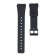 22 mm watch strap, silicone, L-22 cm, black