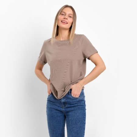 T-shirt female, brown color, size 44-46 (l)-2