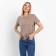 T-shirt female, brown color, size 44-46 (l)