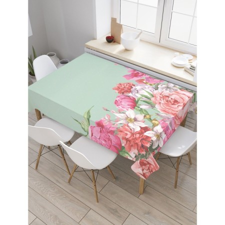 Tables on the table “Flowers as a gift”, rectangular, oxford, size 120x145 cm