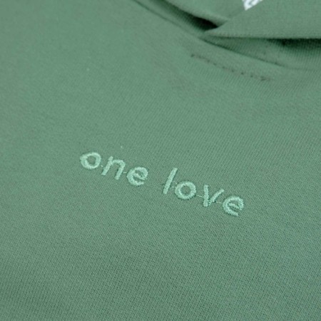 Hudy for the boy One Love Light, height 104 cm, green color-3