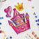 Box for balloons with “unicorns” stickers, white, 70x70x70 cm, set of 5 pcs.