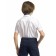 Short -sleeve shirt for Pelican boy, height 140 cm, white color