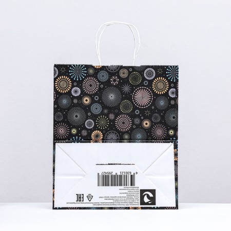 Paper package, craft 100 g/m2 25 x 22 x 12 cm "fireworks"-1