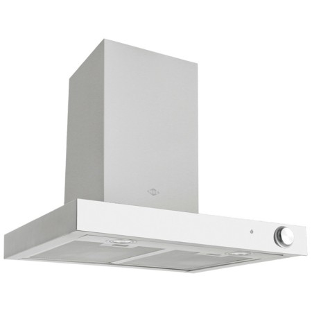 Hood MBS MARANTA 160 White Glass, fireplace, 1030 m3/h, 4 speeds, 60 cm, metallic/white
