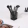 Storage for storage of manicure/cosmetic supplies, 9.5 × 8 cm, black color