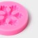 Mold "Snowflake", silicone, 6.7 × 6.7 cm, color mix