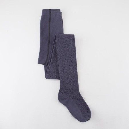 Pantyhose children, dark gray color/print mix, height 152-158