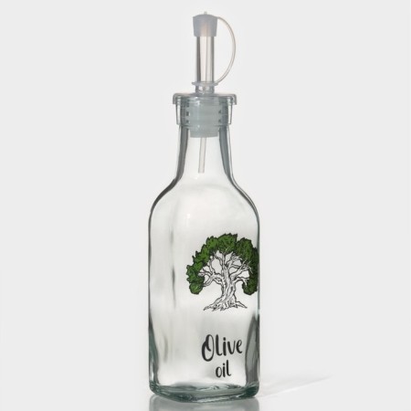 Glass bottle for sauces and oils of the olive tree, 200 ml, 5 × 20 cm