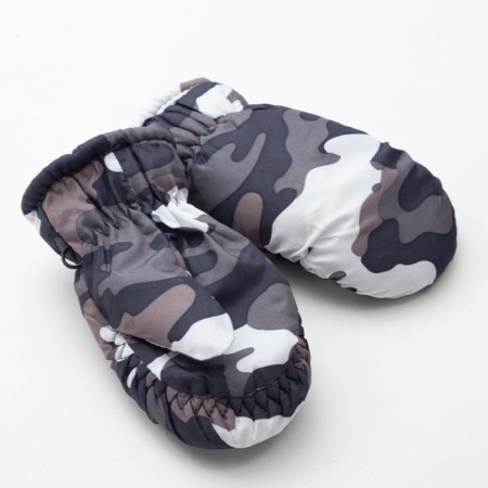 Mittens of winter children's minku "khaki", ts. Chernoye, district 15-16 (17*7 cm)-1
