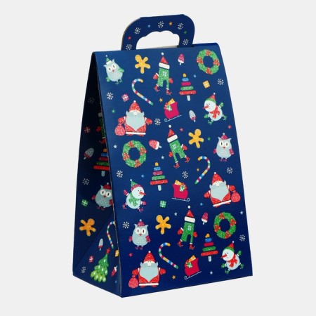 New Year. Gift box New Year's handbag mini "New Year's art" 140 x 100 x 223 cm.-1