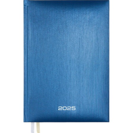 Dated diary 2024, A5, 176 sheets, attomex.Rigent, cover of boumvinyl, liesse, block 70 g/m2, blue