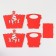 Krasny 18x12x14.5 cm (set of 5 parts)