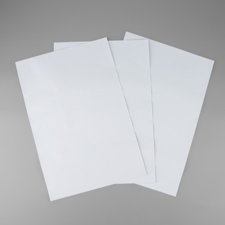 Artificial leather, with an adhesive base, 20 × 30 cm, 0.5 mm, 3 pcs, white color-2