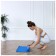 Sangh yoga rug, 173x61x0.3 cm, blue color