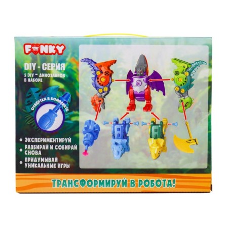 Constructor Game Funky Toys "Megadino Robot Transformer"-3