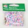 A set of plastic beads "Astra" 6 mm, 2 species of 20 g, white/rainbow (66878)