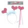 Carnival set "hearts", 2 objects: rin, rod