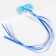 Hair hair clip, strand 40 cm, cold heart