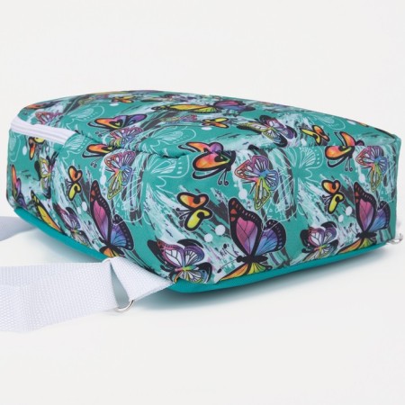 Baby backpack on lightning, turquoise color-4