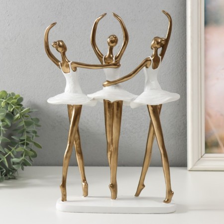 Souvenir Polystone "Three Ballerins" 19,5x7.5x29.5 cm-2
