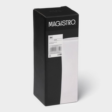 Vase for flowers porcelain Magistro "Blanche", 7.7 × 18.5 cm, white color-5
