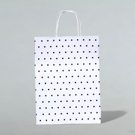 Crafts, white, “polka dots”, 32 x 24 x 10.5 cm-3