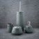 Axentia Nevada dispenser from blue ceramics Ø 10 cm, height 14 cm, volume 350 ml