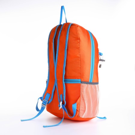 Tourist backpack 25l, folding, waterproof, 4 pockets on a zipper, orange color-2