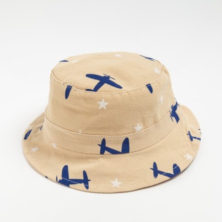 Panama Children's Minaku "Aircraft", beige color, size 46