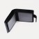 Male purse on a button, for bills, for cards, for coins, black color