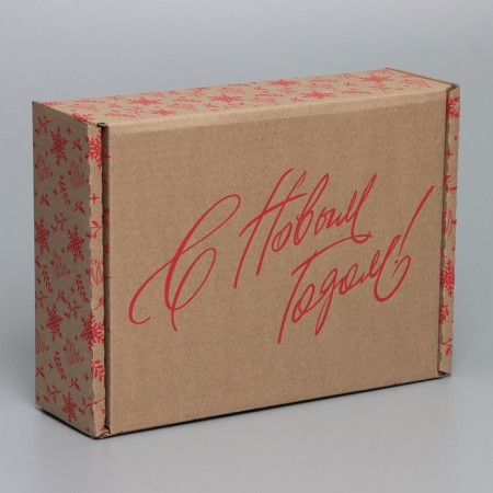 Box the team "Happy New Year", Bury, 27 x 21 x 9 cm, New Year-2