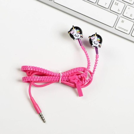 Vacuum headphones on the zipper "Feel the rhythm", 10 x 15 cm-1