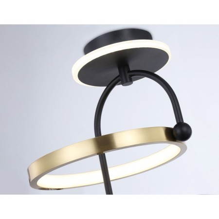 LED ceiling LED Ambrella Light, Linetech, FL66424, LED, 15 W, 1125LUM, 3000-6400K, black color, gold-4