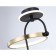 LED ceiling LED Ambrella Light, Linetech, FL66424, LED, 15 W, 1125LUM, 3000-6400K, black color, gold