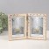 Photo frame plastic in 2 photos 10x15 cm "Golden Binding on White"
