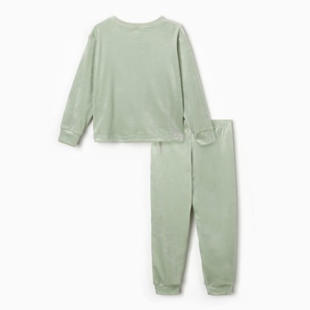 Pajamas for a girl, mint color, height 110 cm-7