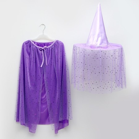 Carnival set "Fashionable Witcher": hat, cloak, hairpins 3 pcs.-10