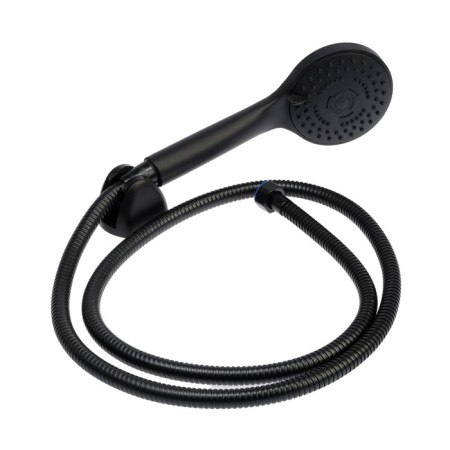 Bath mixer Zein Z3841, one -leaf, shower set, watering can 5 modes, black-8