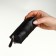 Pocket Key with lightning, textura, length 12.5 cm, ring, black color
