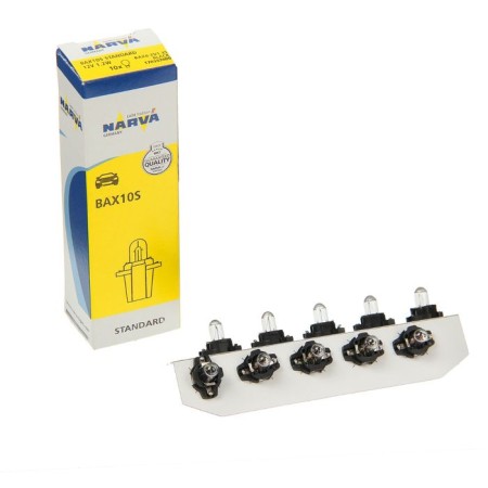 Car lamp Narva Plastic, Bax, 12V, 1.2W, (BAX8.3S/BAX10S/1.35), Black