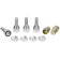 Secrets on car wheels, bolt 12x1.5 mm, 56/28 mm, 4 pcs + 2 keys
