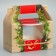 Box for cupcakes "needles and cones", 16 x 10 x 8 cm, new year