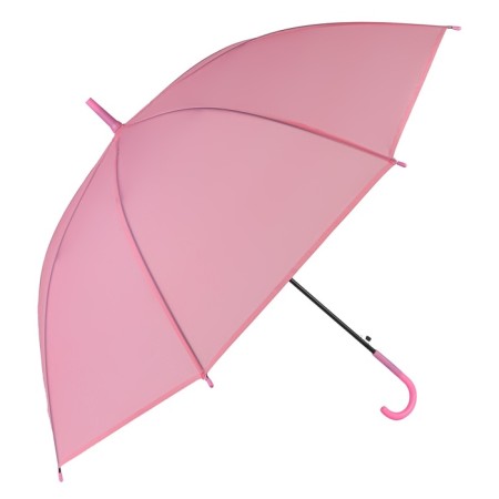 Umbrella - semi -automatic cane "plain", 8 spokes, r = 47 cm, pink color-5