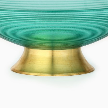 Serving dish "Fusion" on a metal leg, 24.5 x 24.5 x 9 cm-2