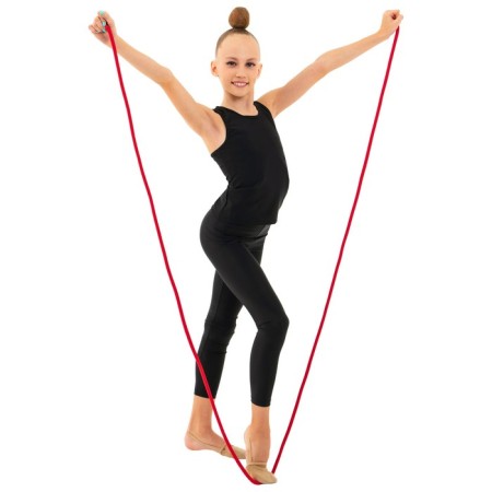 Crap for rhythmic gymnastics Grace Dance, 3 m, red color-4