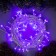 Garland “thread” 10 m, IP44, white thread, 100 LED, purple glow, 8 modes, 220 V