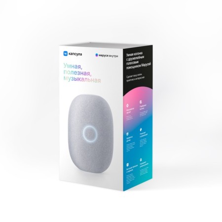 Smart column VK capsule (MRC01WH), voice assistant Maroussia, 30 W, Wi-Fi, BT 5.0, white-11