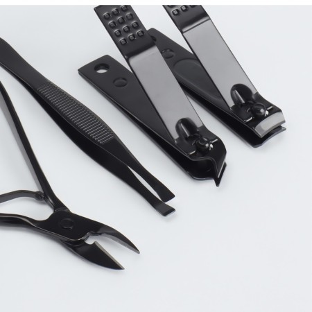 Manicure set, 8 items, in case, black color-4