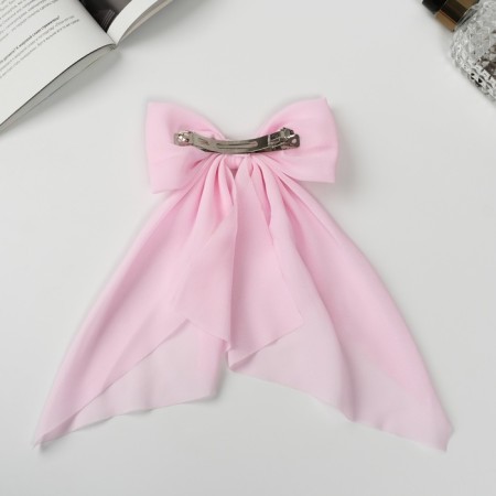 Hair hairpin "Julia" 24x12 cm, pink-1